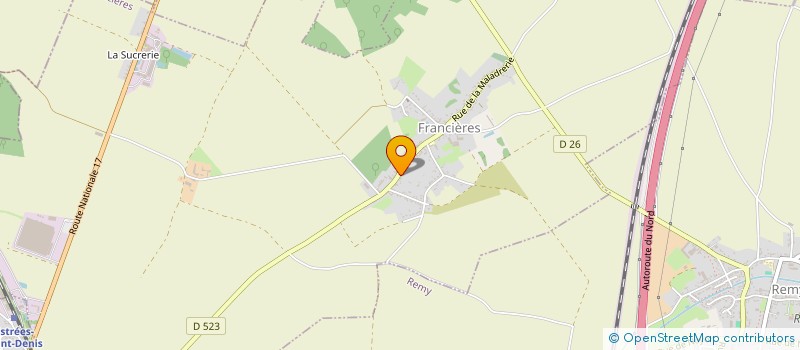 localisation de l'entreprise MONSIEUR LUC CHAPOULARD  FRANCIERES