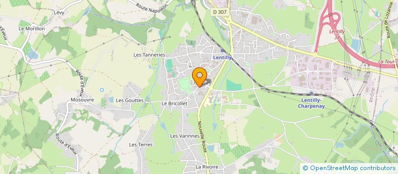 localisation de l'entreprise MONSIEUR LUC CHAPUIS à LENTILLY