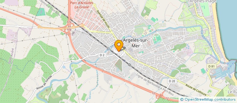 localisation de l'entreprise MONSIEUR LUC CHASTAING  ARGELES-SUR-MER