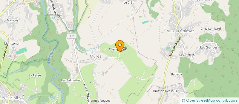 localisation de l'entreprise MONSIEUR LUC CHATELAIN  MURES