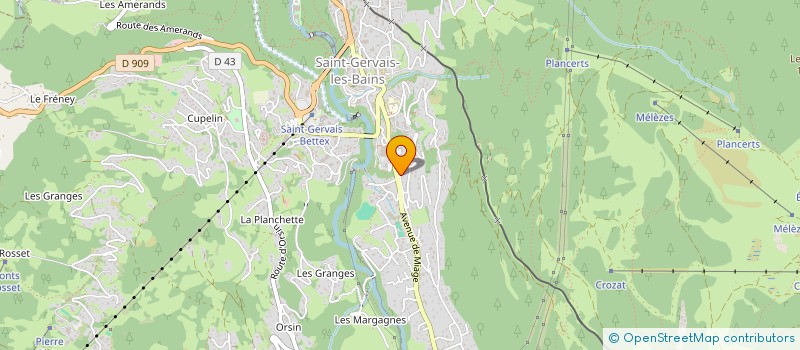 localisation de l'entreprise MONSIEUR LUC CHAUVET à SAINT-GERVAIS-LES-BAINS