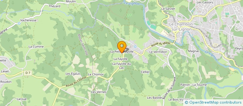 localisation de l'entreprise MONSIEUR LUC CHAZOT  LE CHAMBON SUR LIGNON