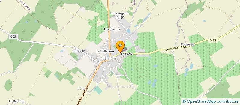 localisation de l'entreprise MONSIEUR LUC CHEVALLIER  SAMBIN