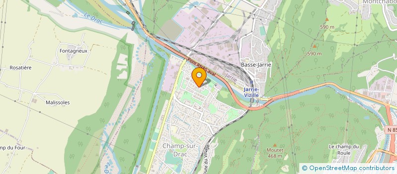 localisation de l'entreprise MONSIEUR LUC CHOMETTE  CHAMP-SUR-DRAC