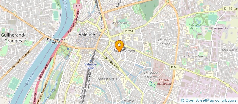 localisation de l'entreprise MONSIEUR LUC CHRISTIAN ANDRE MARRAND à VALENCE