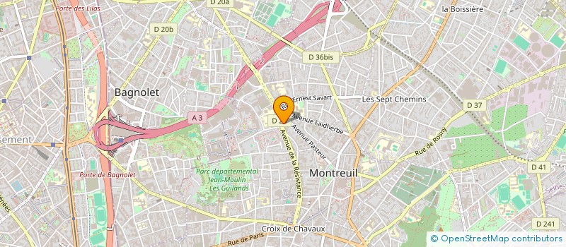 localisation de l'entreprise MONSIEUR LUC CLAUDE ANDRE DEVANNE  MONTREUIL