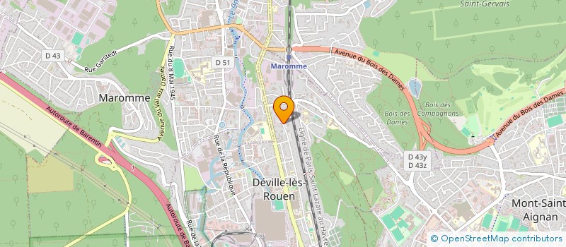 localisation de l'entreprise MONSIEUR LUC CLET à DEVILLE-LES-ROUEN