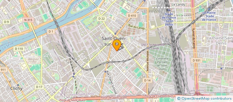 localisation de l'entreprise MONSIEUR LUC CLOUET à SAINT-OUEN-SUR-SEINE