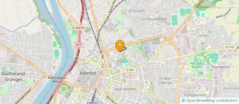 localisation de l'entreprise MONSIEUR LUC CORNERO à VALENCE