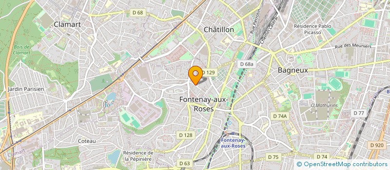 localisation de l'entreprise MONSIEUR LUC COUDIERE  FONTENAY-AUX-ROSES