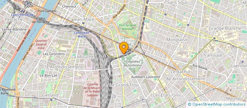 localisation de l'entreprise MONSIEUR LUC COURTOIS à LYON 7EME