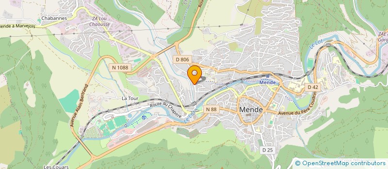 localisation de l'entreprise MONSIEUR LUC DASSONNEVILLE  MENDE