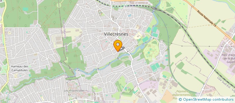 localisation de l'entreprise MONSIEUR LUC DAUBIGNARD  VILLECRESNES