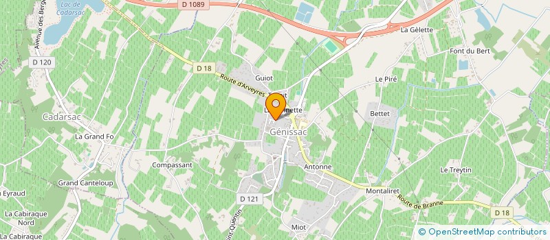 localisation de l'entreprise MONSIEUR LUC DAVID  GENISSAC