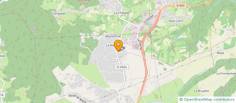 localisation de l'entreprise MONSIEUR LUC DAVID  PEAUGRES