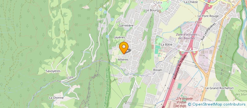 localisation de l'entreprise MONSIEUR LUC DAVIN  CLAIX