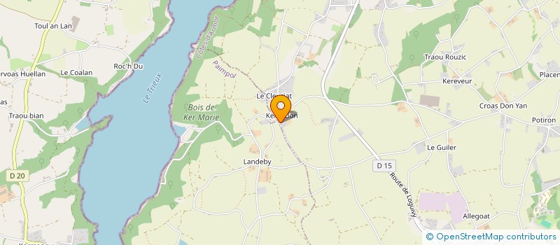 localisation de l'entreprise MONSIEUR LUC DE CASTRO  PLOUBAZLANEC