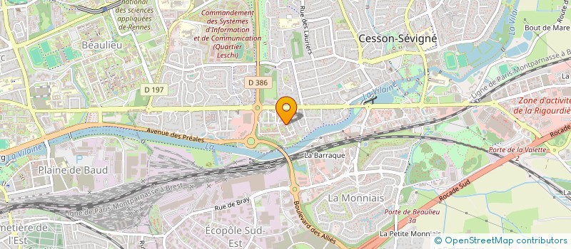 localisation de l'entreprise MONSIEUR LUC DE MERINDOL  CESSON-SEVIGNE