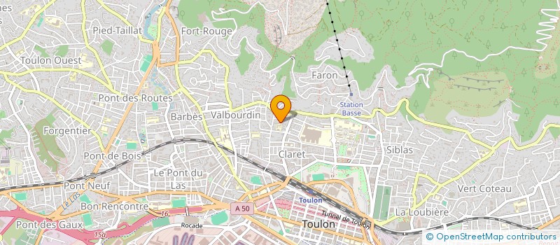 localisation de l'entreprise MONSIEUR LUC DE PILLOT DE COLIGNY  TOULON