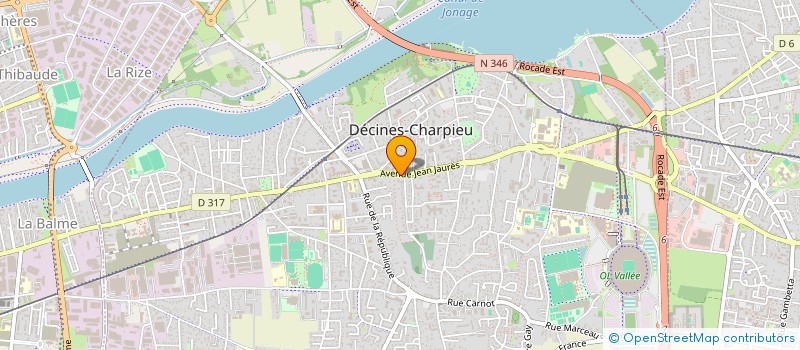 localisation de l'entreprise MONSIEUR LUC DEBLON à DECINES-CHARPIEU