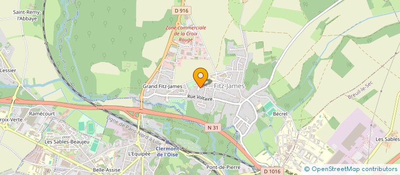 localisation de l'entreprise MONSIEUR LUC DECORNET  FITZ-JAMES