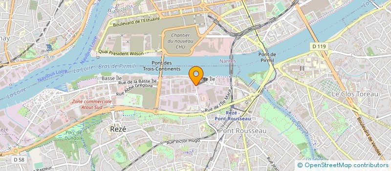 localisation de l'entreprise MONSIEUR LUC DELAVEAU  REZE