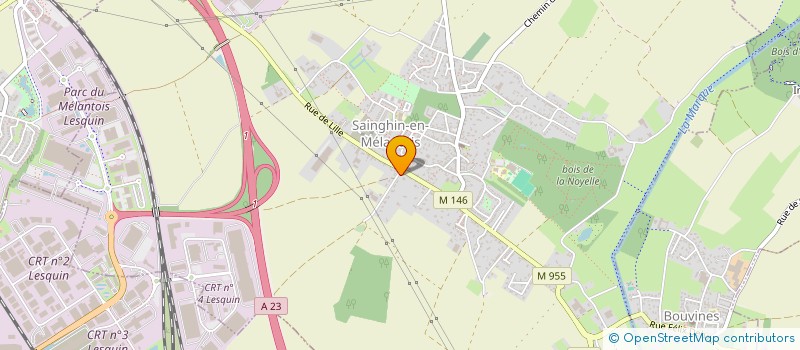 localisation de l'entreprise MONSIEUR LUC DELESALLE  SAINGHIN-EN-MELANTOIS