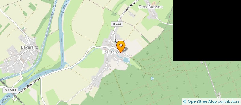 localisation de l'entreprise MONSIEUR LUC DELUME  FALLETANS