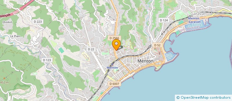 localisation de l'entreprise MONSIEUR LUC DEMANGE  MENTON