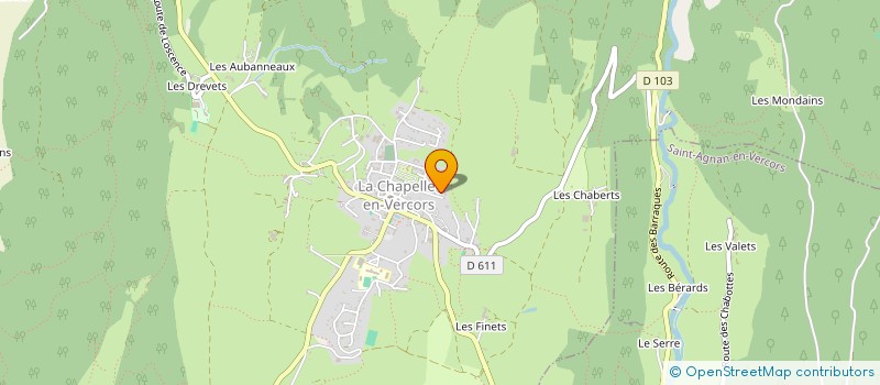 localisation de l'entreprise MONSIEUR LUC DENOROY à LA CHAPELLE-EN-VERCORS