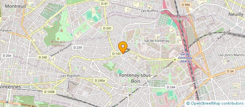 localisation de l'entreprise MONSIEUR LUC DENOYER à FONTENAY-SOUS-BOIS