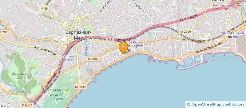 localisation de l'entreprise MONSIEUR LUC DEROCHE à CAGNES-SUR-MER