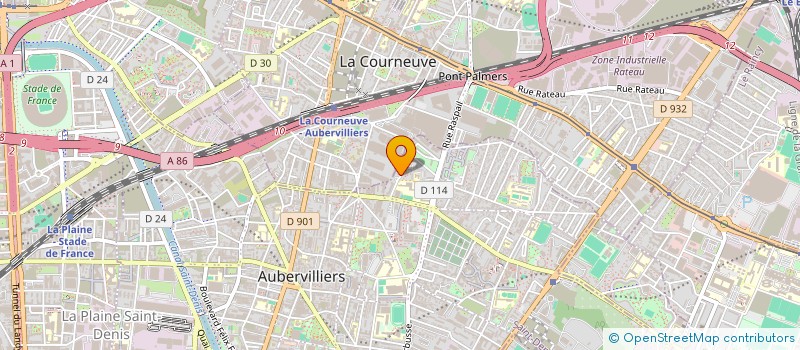 localisation de l'entreprise MONSIEUR LUC DERRIANO  AUBERVILLIERS