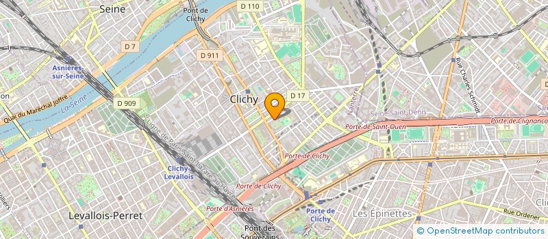 localisation de l'entreprise MONSIEUR LUC DEVEZE à CLICHY