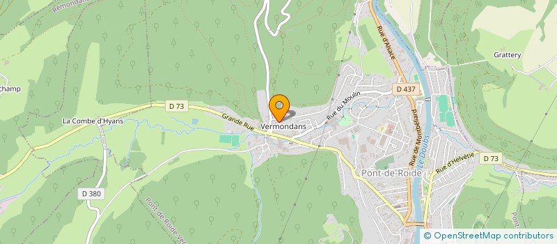 localisation de l'entreprise MONSIEUR LUC DROZ  PONT-DE-ROIDE-VERMONDANS