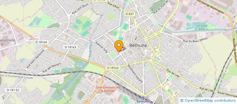 localisation de l'entreprise MONSIEUR LUC DUBOIS à BETHUNE