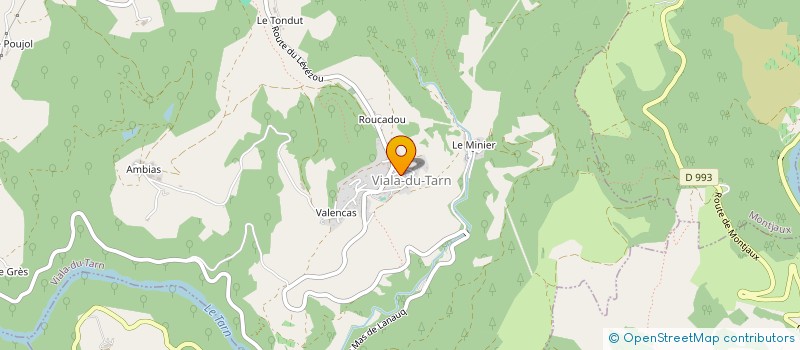localisation de l'entreprise MONSIEUR LUC DUBREUIL  VIALA-DU-TARN