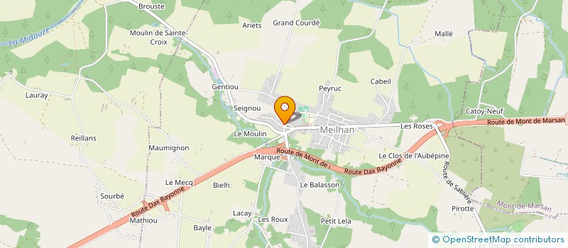 localisation de l'entreprise MONSIEUR LUC DUBREUIL  MEILHAN