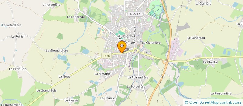 localisation de l'entreprise MONSIEUR LUC DUCLOS à AUBIGNY-LES CLOUZEAUX