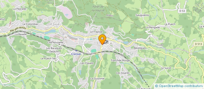 localisation de l'entreprise MONSIEUR LUC DUPARS  CRANSAC