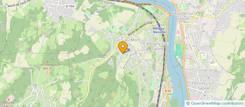 localisation de l'entreprise MONSIEUR LUC DURAND  CURIS-AU-MONT-D'OR