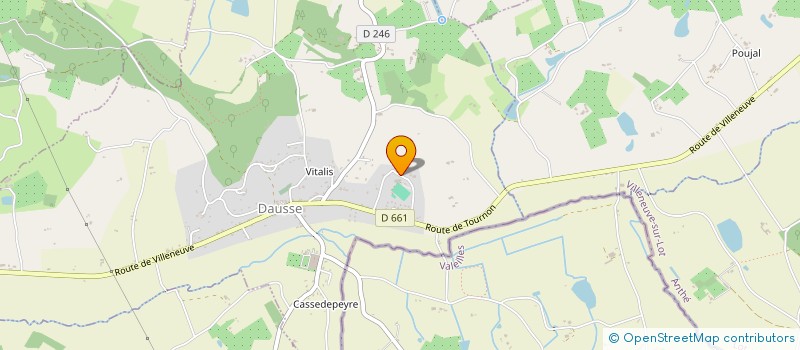 localisation de l'entreprise MONSIEUR LUC DUTREY  DAUSSE