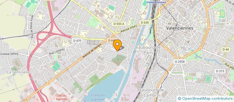 localisation de l'entreprise MONSIEUR LUC EDOUARD CALONNE à VALENCIENNES