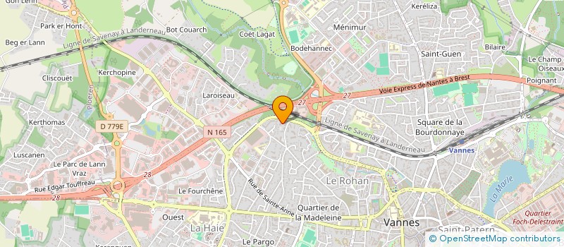 localisation de l'entreprise MONSIEUR LUC ERDUAL à VANNES