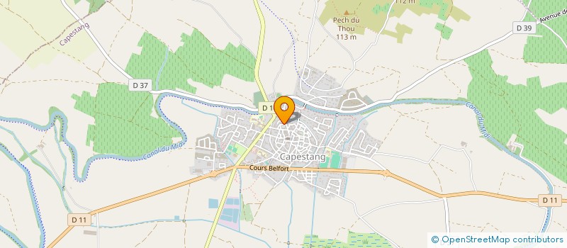 localisation de l'entreprise MONSIEUR LUC ESPALLARGAS à CAPESTANG