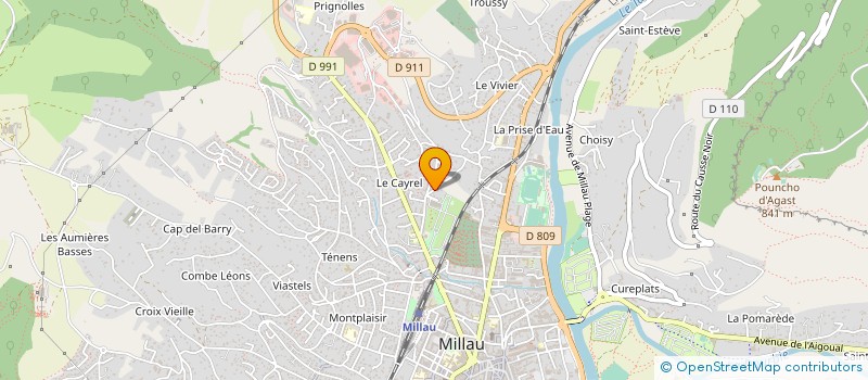 localisation de l'entreprise MONSIEUR LUC ESPALLERGUES à MILLAU
