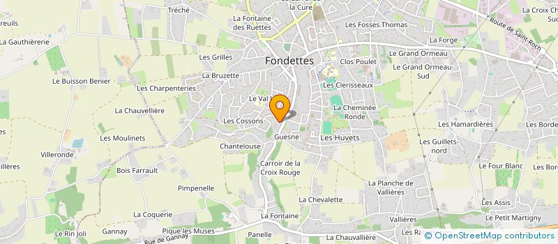 localisation de l'entreprise MONSIEUR LUC FALK  FONDETTES