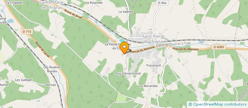 localisation de l'entreprise MONSIEUR LUC FAURET  SAINT-PIERRE-DE-CHIGNAC