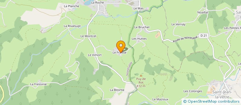 localisation de l'entreprise MONSIEUR LUC FERNANDEZ  NOIRETABLE