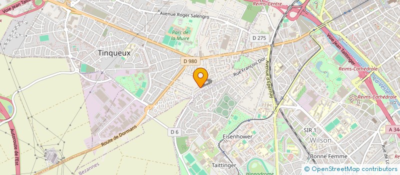 localisation de l'entreprise MONSIEUR LUC FEROY  TINQUEUX